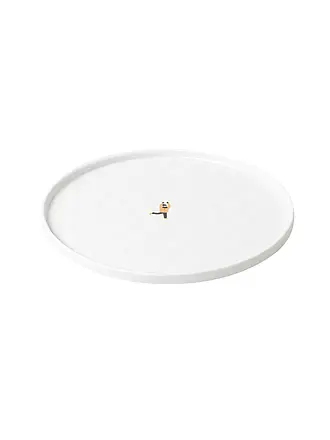 RAEDER | Teller SCHNEETAG 22cm Schlittenfahren | weiss